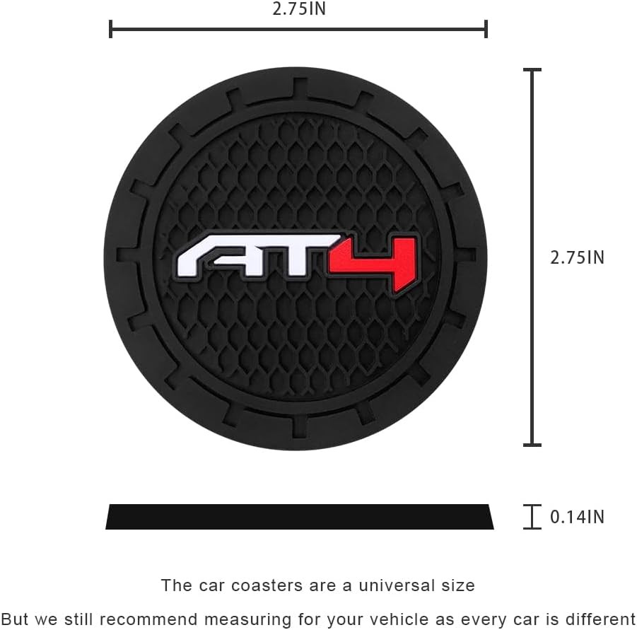2 Silicone Cup Holder Coasters for Car