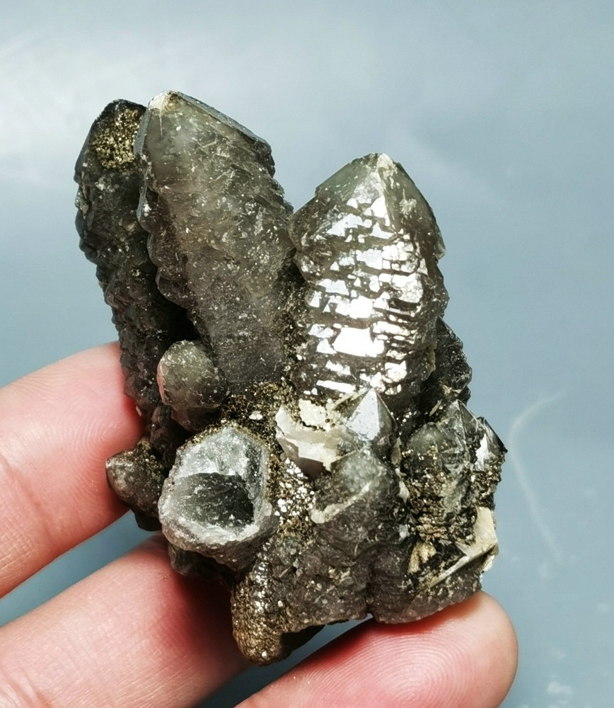 Natural Skeletal Quartz Crystal Cluster Specimen