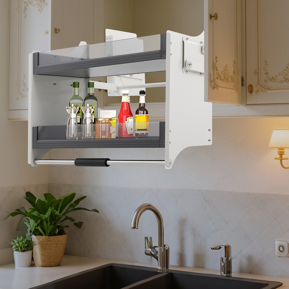 Pull-down Shelf Pull-down Shelf for Kitchen Upper Cabinets Kitchen Storage Rack