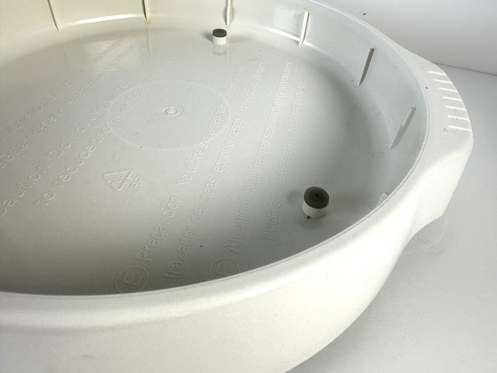 NuWave Pro Plus Oven Replacement Part Bottom Base White Pan Only