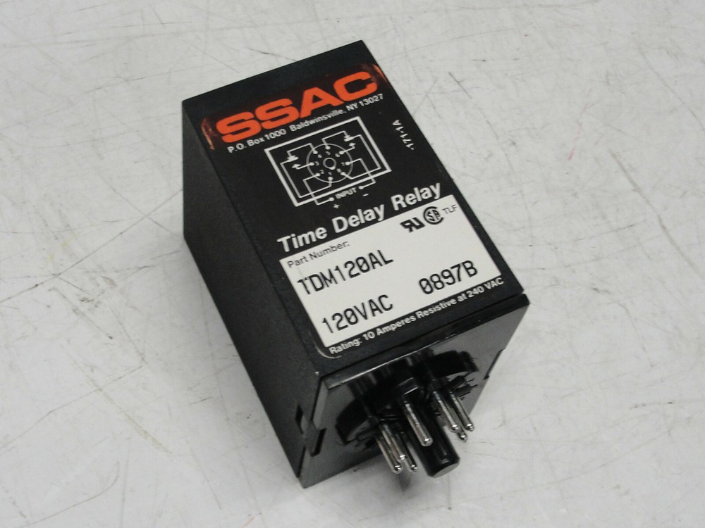 SSAC Digi-Set TDM120AL Time Delay Relay Used