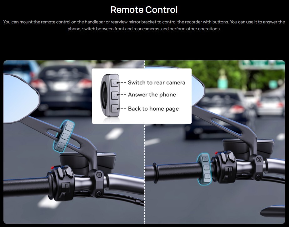 SJCAM RD10 Motorcycle Dash Camera