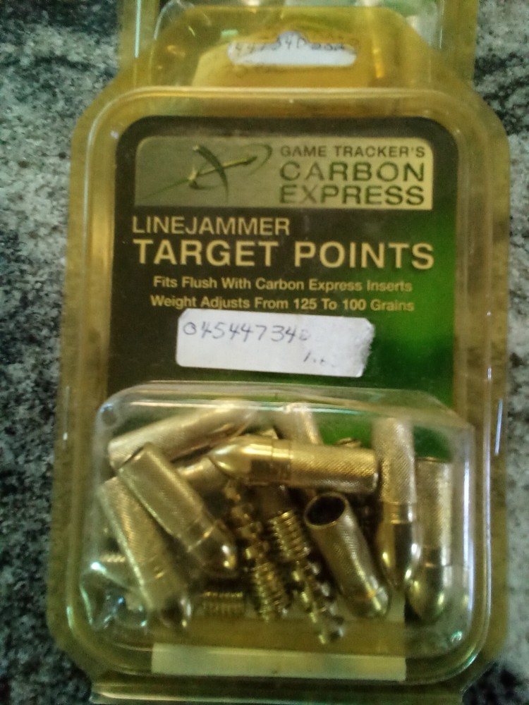 Game Tracker Carbon Express Linejammer Target Point inserts Only, 125 to 100 gr.