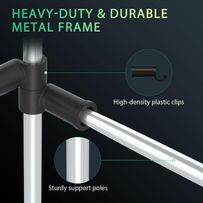 Grow Tent Durable Side Support Pole，Sturdy Metal Replaceable Bracket Accessor...