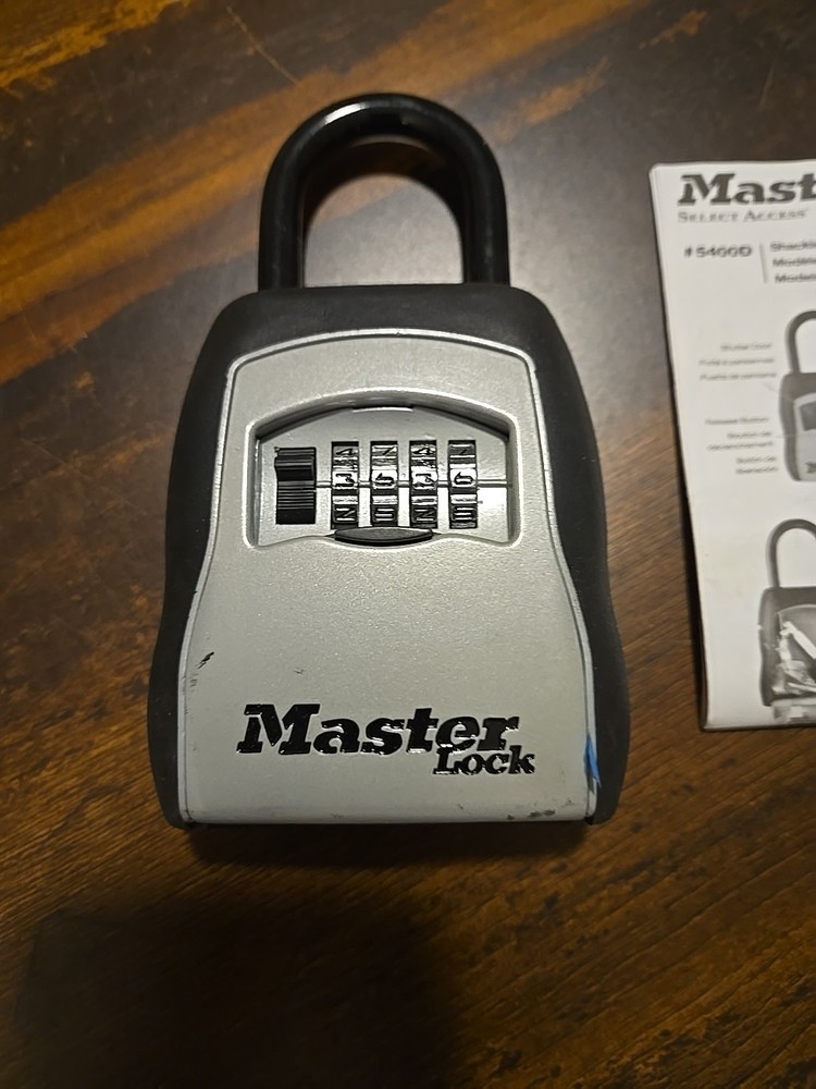 MASTER LOCK 5400D Lock Box, Padlock, 5 Keys