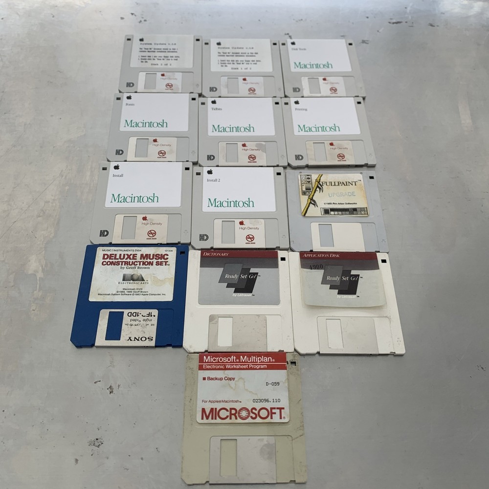 Apple Macintosh Software Floppy Disks