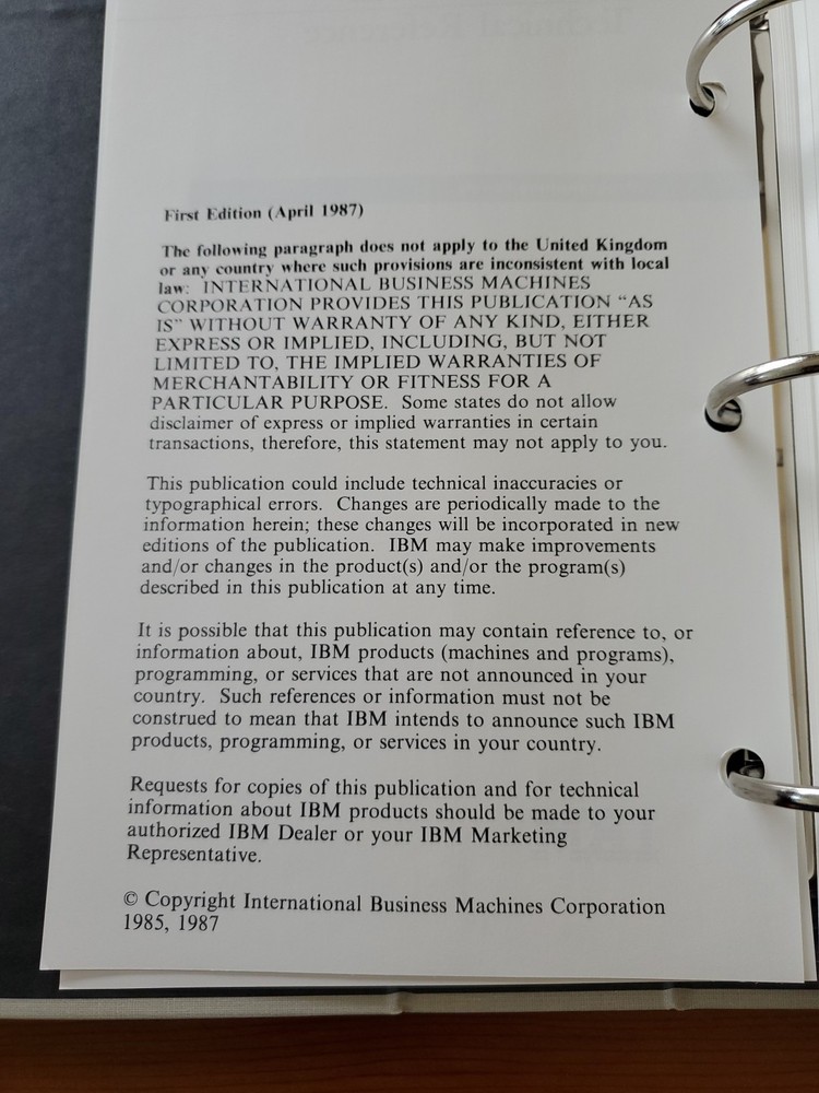 IBM Disc Operating System 3.30 Technical Reference 80X0945