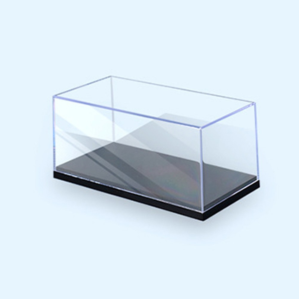 1-10x 1:43 Acrylic Display Case with Base, Stackable Toy Car Storage Organizer