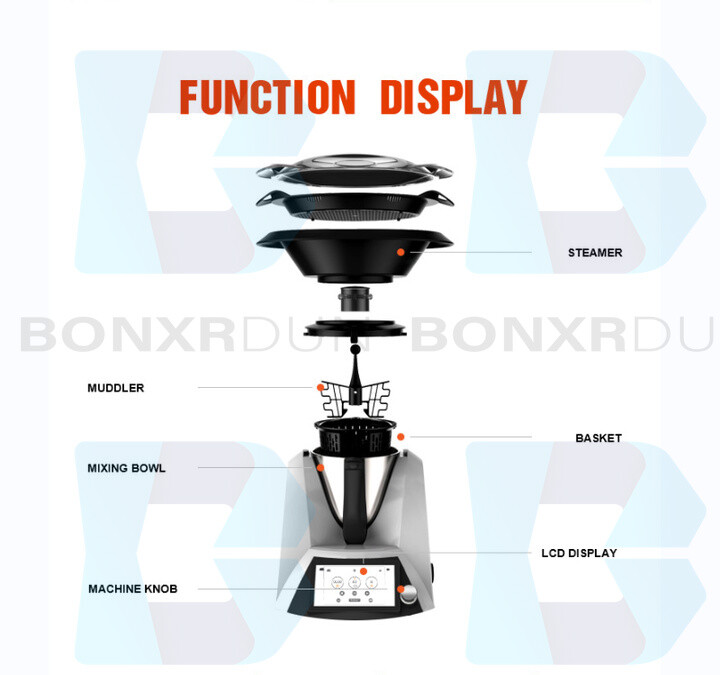Kitchen Appliances Automatic Multifunctional Cooking Machine Robot Mixer 1500w