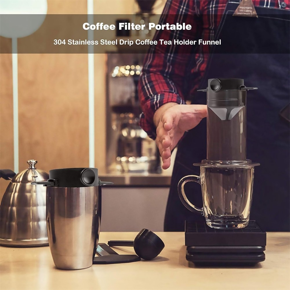 Portable Foldable Coffee Filter Reusable Coffee Funnel Paperless Accessory