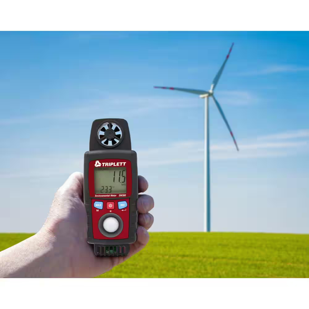 10-In-1 Environmental Meter with Air Flow