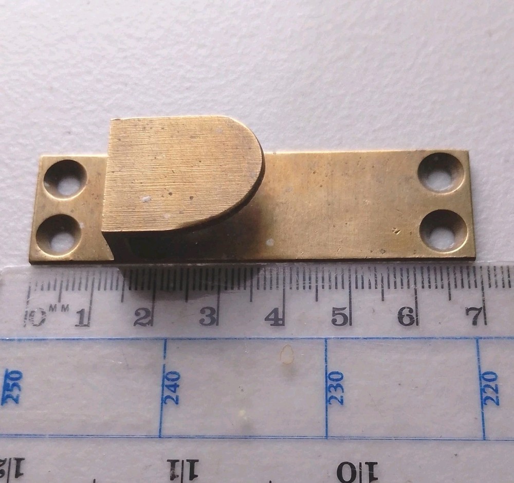 Spare Solid Brass Sash Window Latch Keep Vintage Reclaimed Salvage