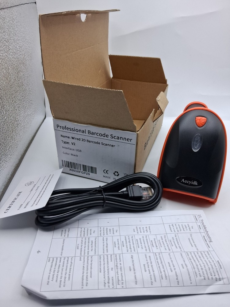 Aecyidk Professional Barcode Scanner Wired 2d V2