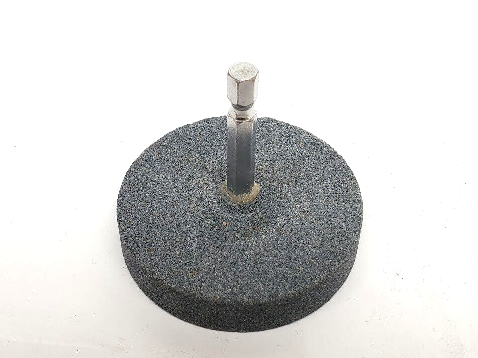 Grinding Stone Wheel 2-1/2" Dia x 1/2" - ( 1/4" Hex Shank Drill Bit Attachment)