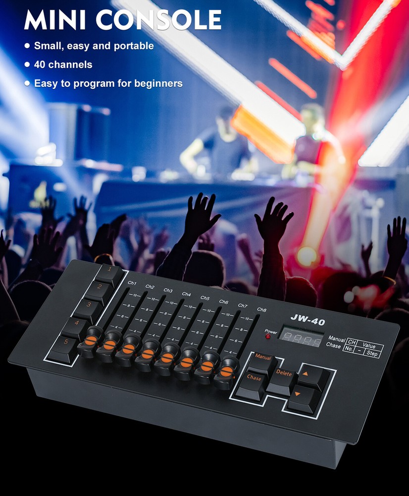 DMX512 Controller 192CH & 40CH Control Console For DJ Disco Party Stage Lighting