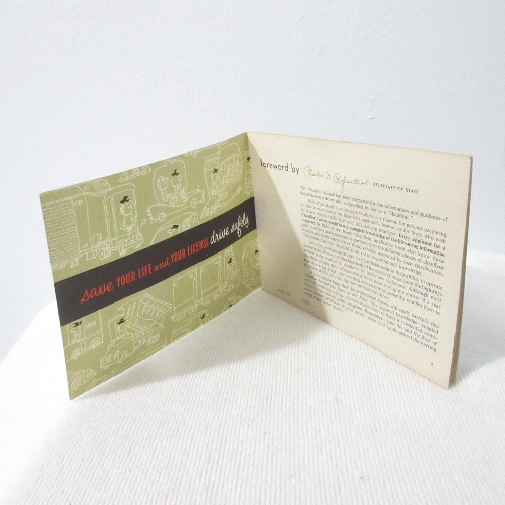 ILLINOIS CHAUFFEUR MANUAL STUDY GUIDE 1960