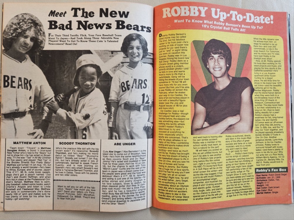 16 Magazine November 1978 KISS, GARRETT, ROLLERS, GIBB