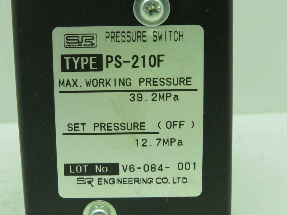 SR Engineering PS-210F Pressure Switch