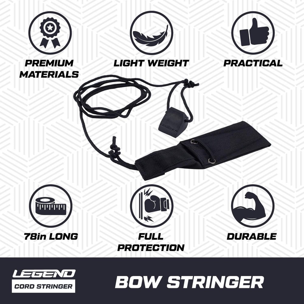Legend Cord Bow Stringer - Traditional Limbsaver Stringing Tool for Black