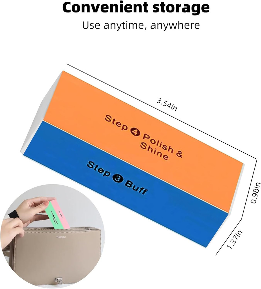 5 Pack 4 Way Nail Buffer Block 4 Step Nail Buffer Block