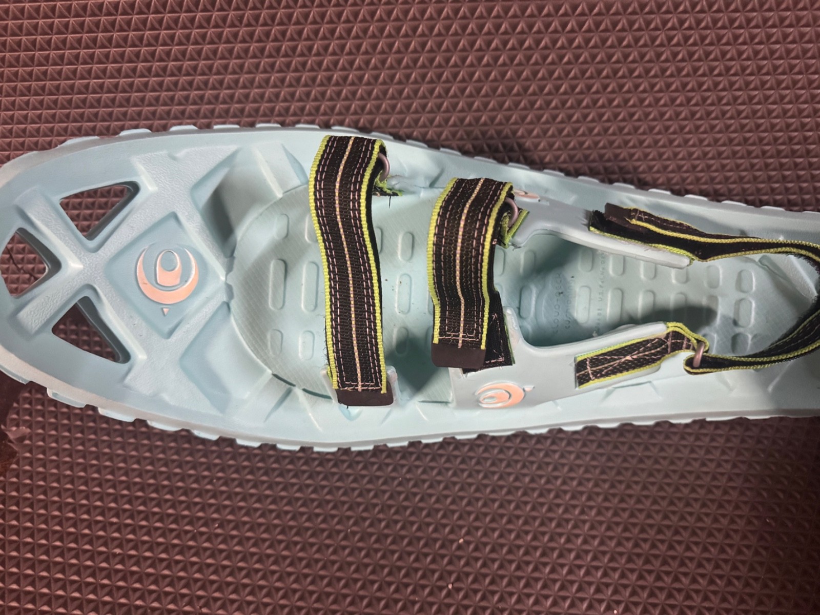 Crescent Moon Luna Unisex Ultralight EVA Foam Snowshoes. Seafoam