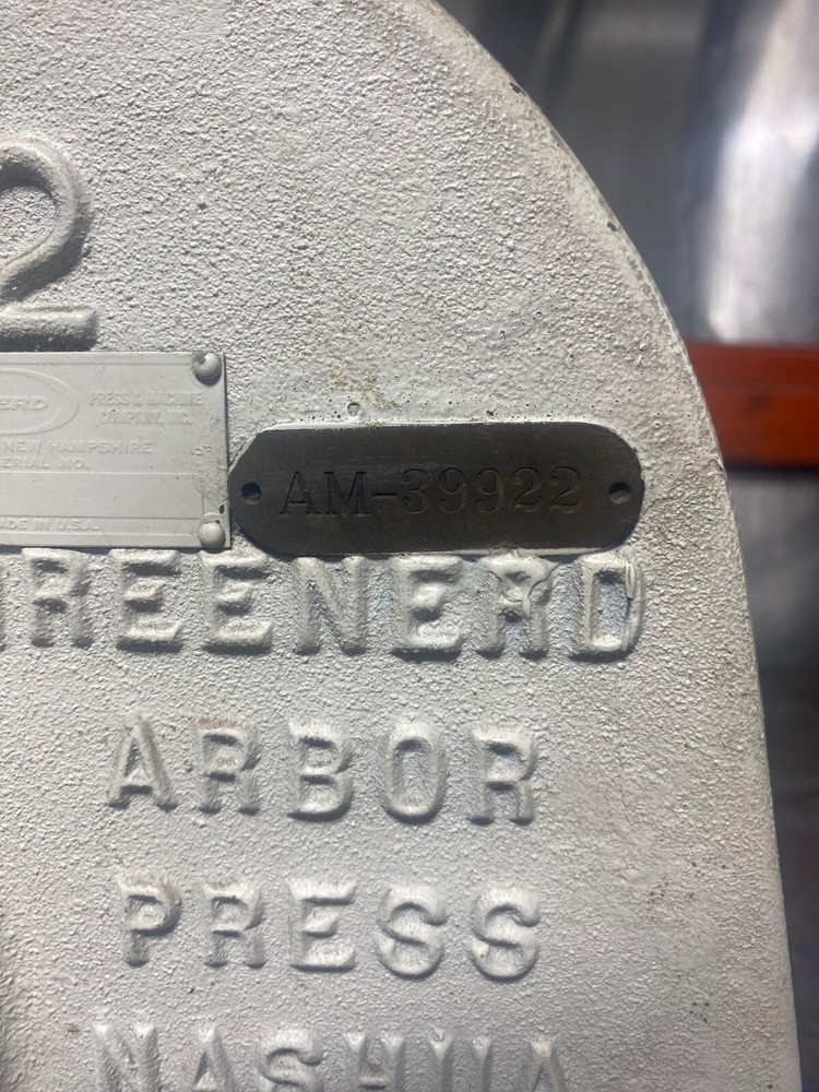 Greenerd No.2 Bench Mounted Arbor Press