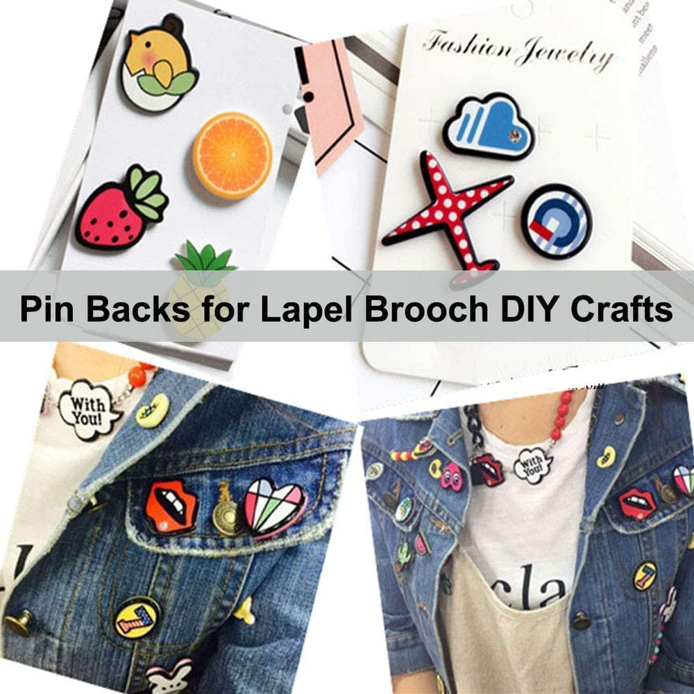 Rubber Pin Backs 50PCS Lapel Pin Backs Pin Safety Backs for Brooch Tie Hat Ba..