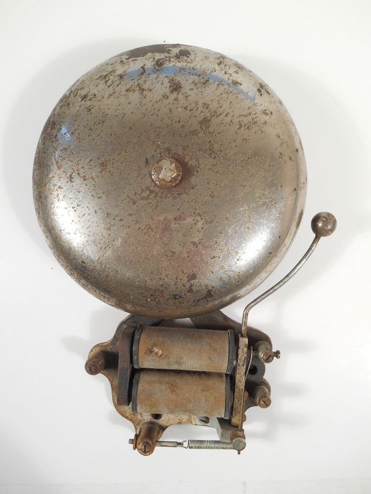 Antique Champion Wall Mount  School Fire Alarm Bell Untested