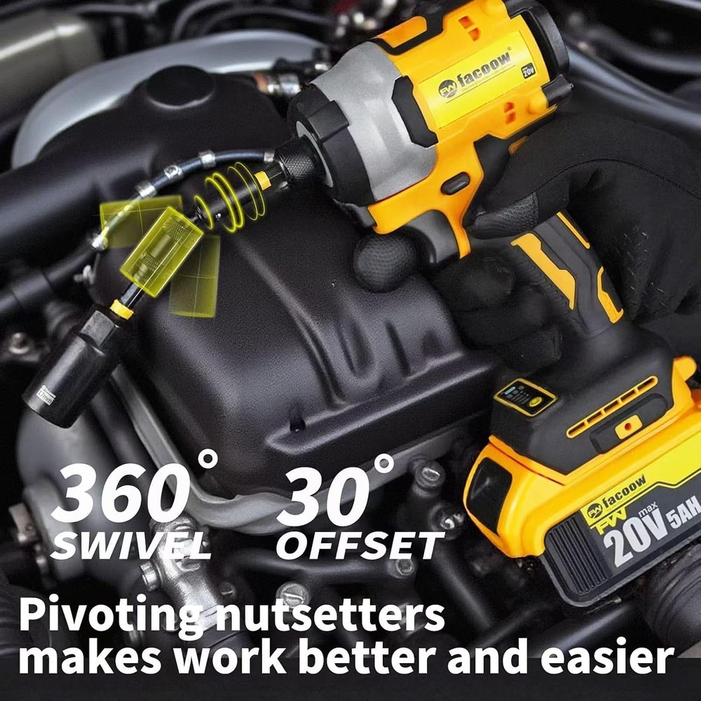 55PCS Magnetic Deep Impact Nut Driver Set with Storage Box and Extensions