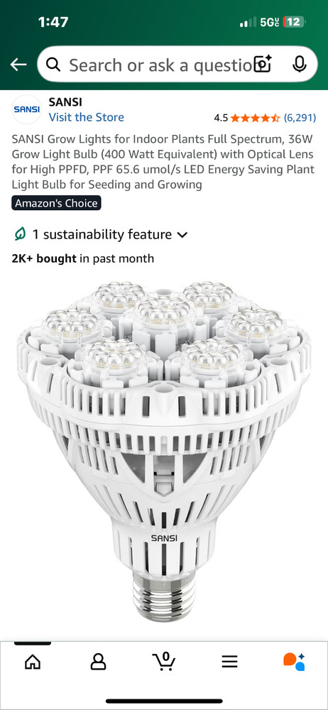 sansi grow lights bulbs
