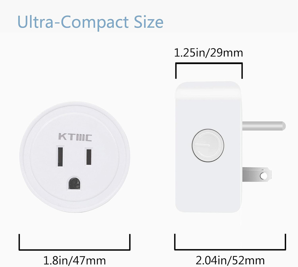 Smart Plug 4 Pack, Alexa & Google Home Compatible, No Hub Required, Remote Contr