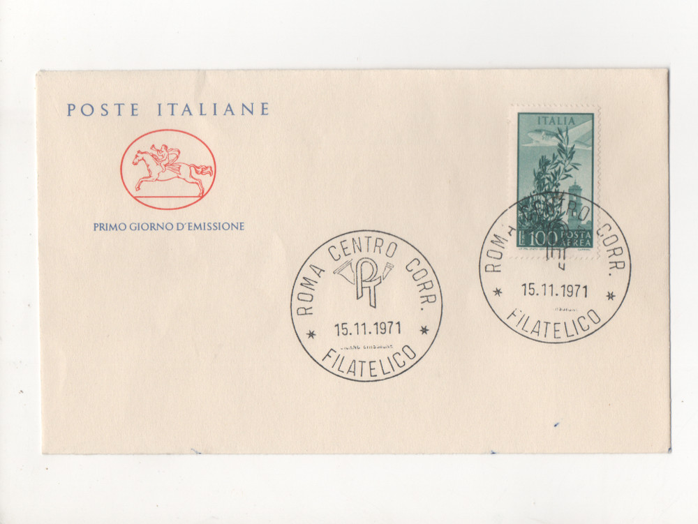 ITALY - FDC - 1971 - POST - AIR