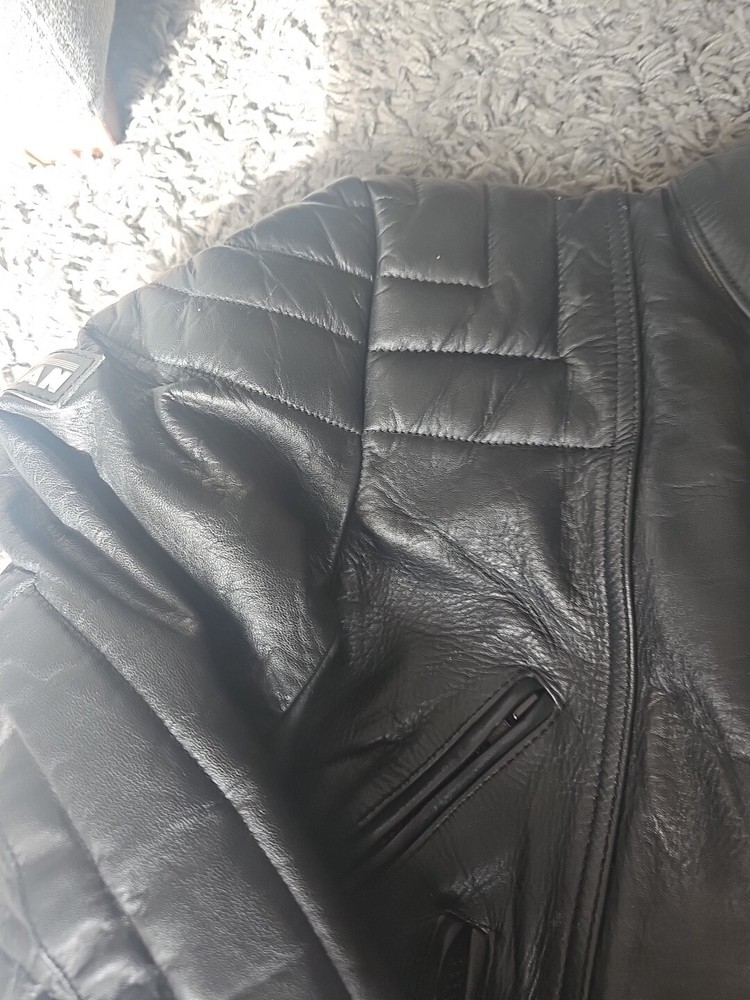 Leather bikers jacket, ladies size 10 Vintage