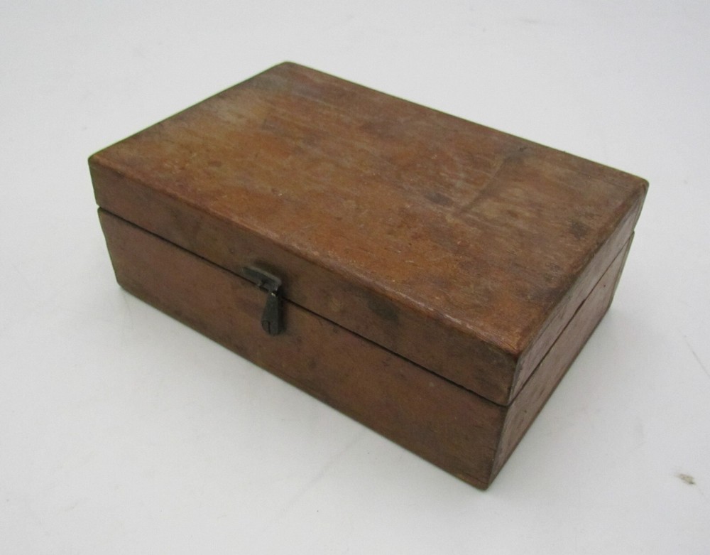 Antique Solid Brass Scale Weights 7 pcs FRANCE W/Box