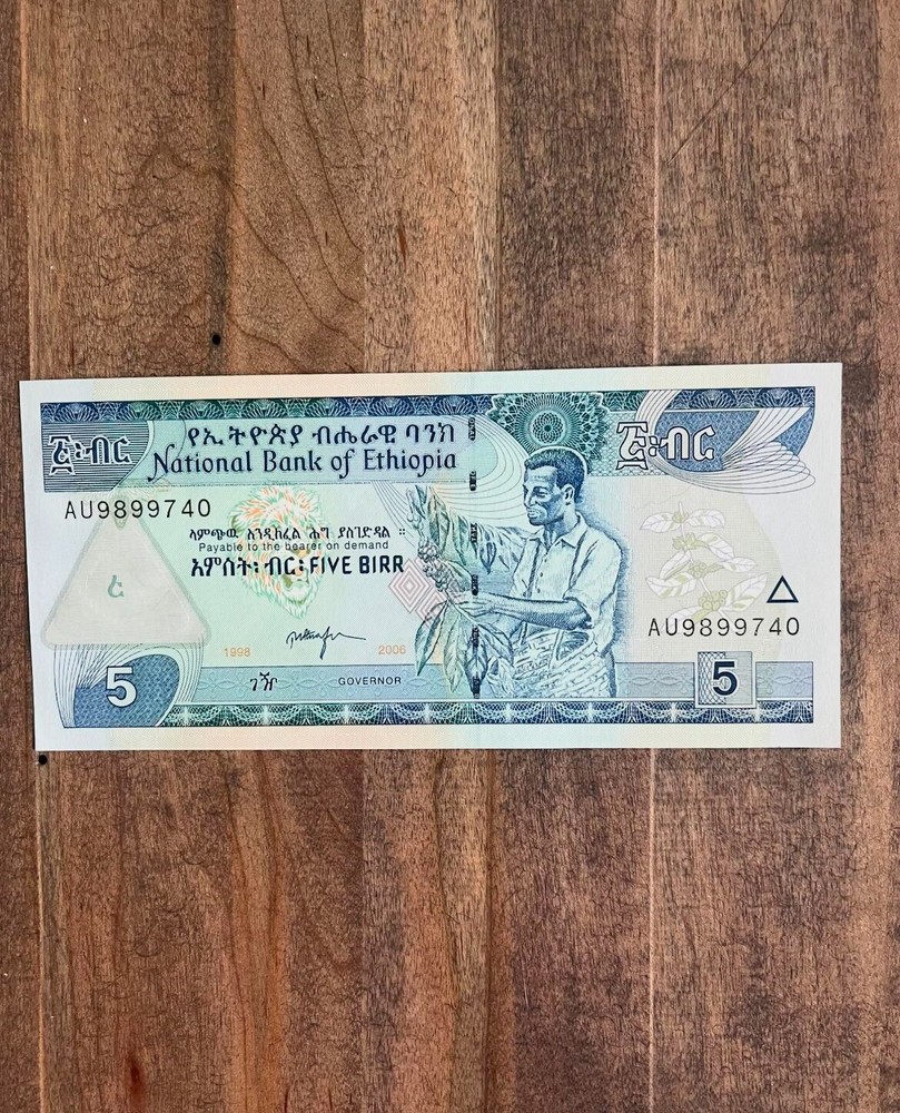 ETHIOPIA 5 BIRR UNC 2006