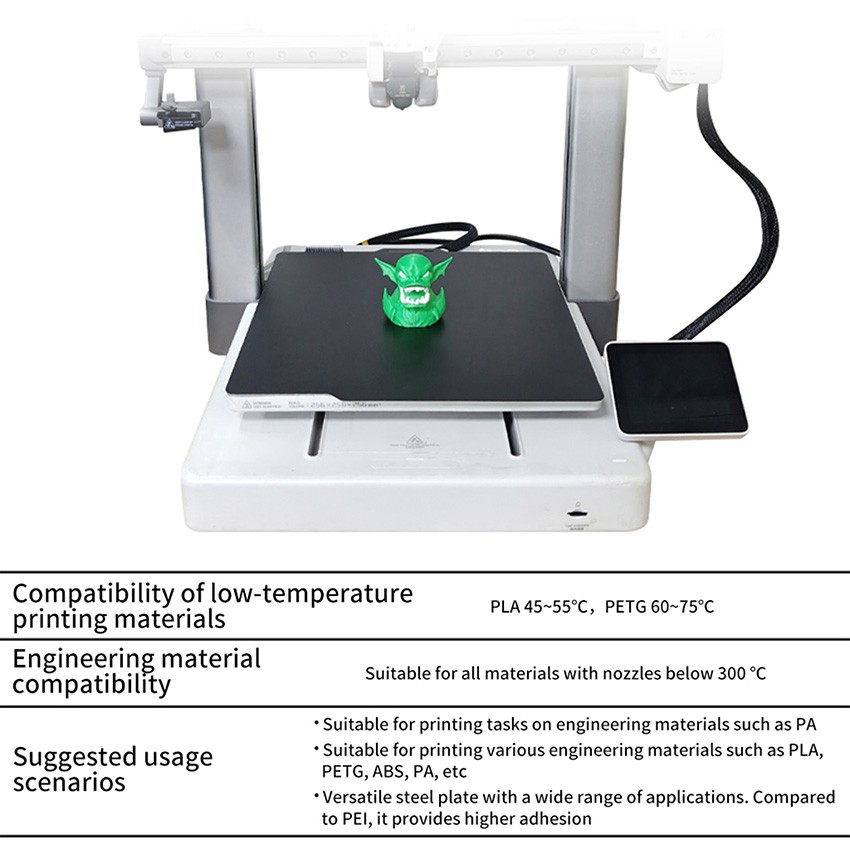 3D Printer Double-sided Low Temperature Printed Steel Sheet for X1/P1/A1