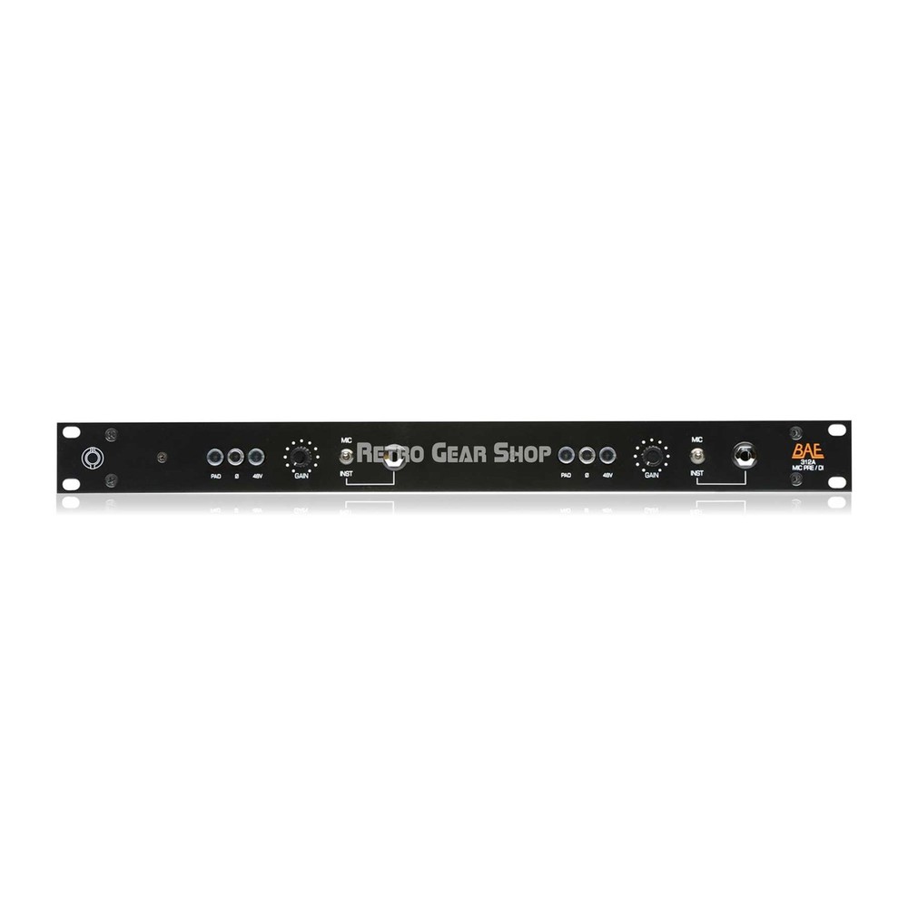 BAE 312A Dual Channel Microphone Preamp with PSU