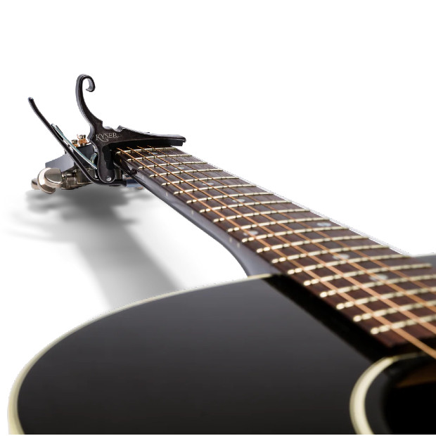 Kyser Acoustic Guitar Capo Black Chrome