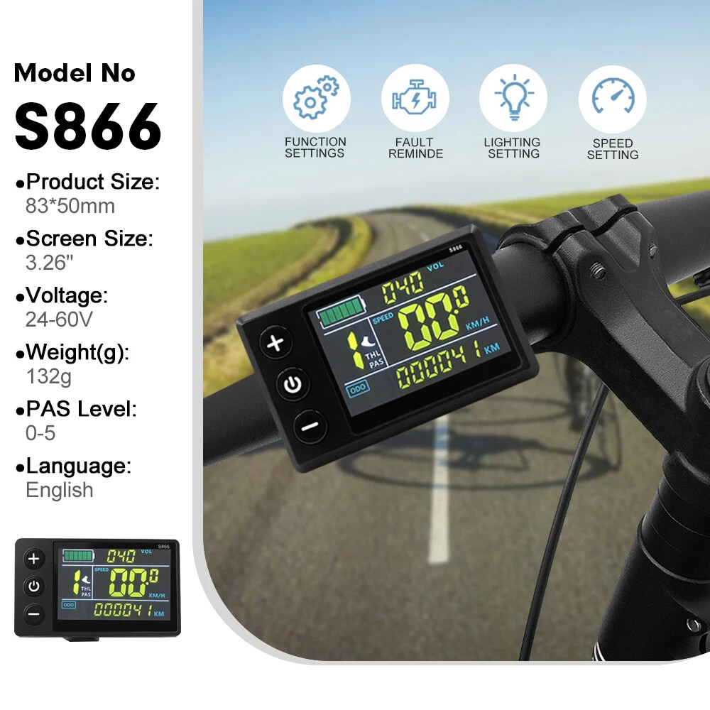 Three-Mode E-bike Sine Wave Controller 36V 48V 17/26/30/40A with LCD Display