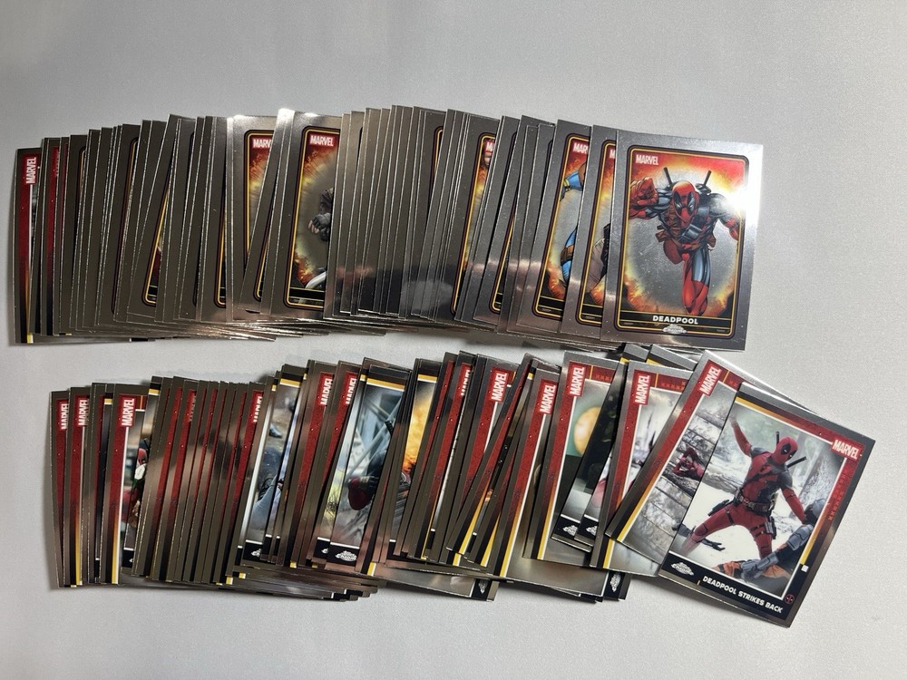 2025 Topps Chrome Deadpool Complete Base Set #1-100