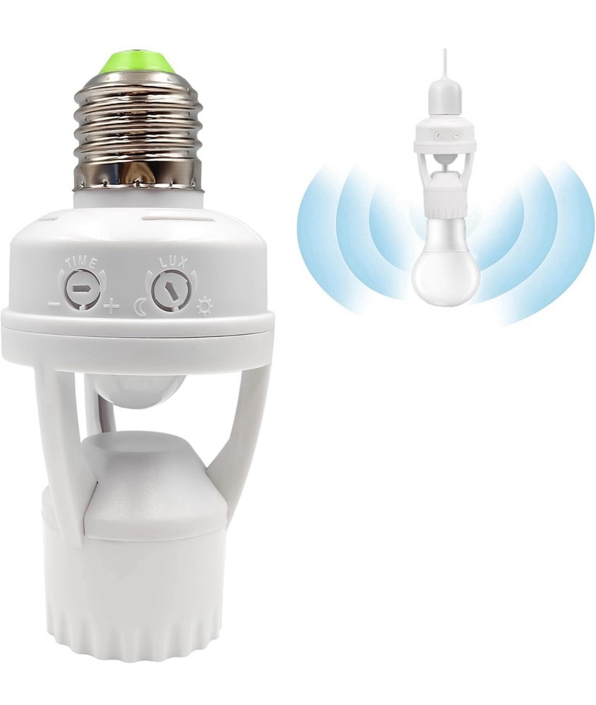 Infrared Sensor Lamp Holder With Timer, Dimmer  2pcs