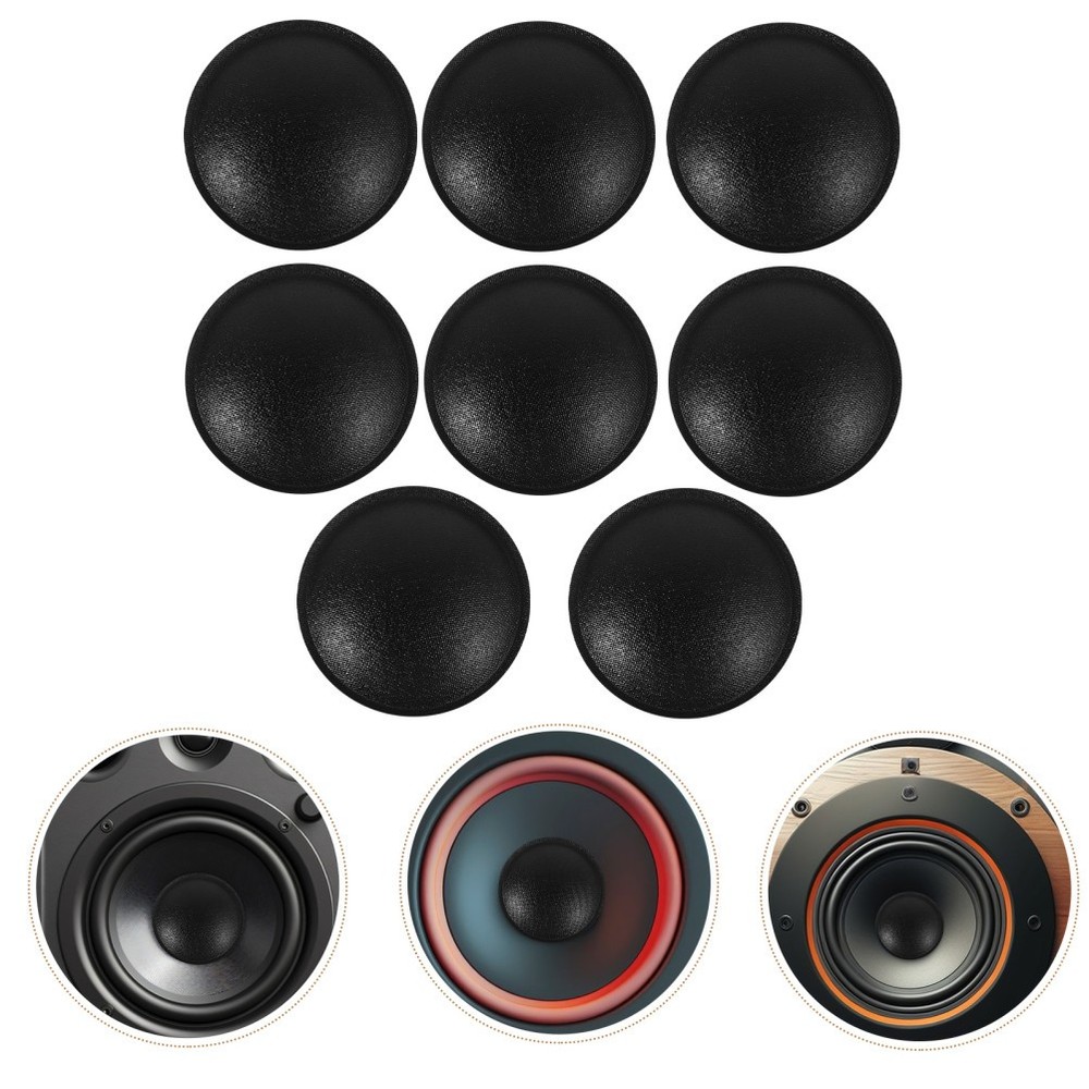 8 Pcs 45mm Diameter Speaker Dust Cap Set for Coils Cover Caps Replacement Dome