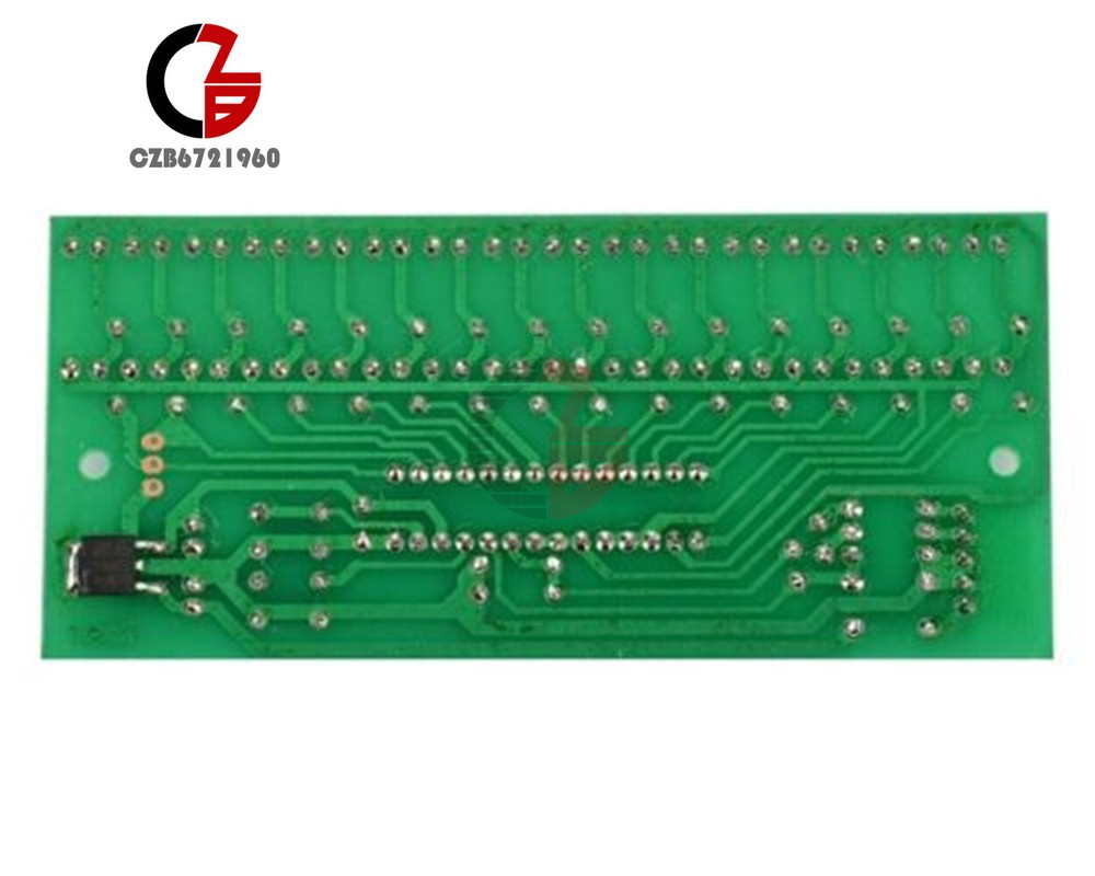 16 LED 2-Channel MCU Adjustable Display Pattern LED VU Meter Level Indicator