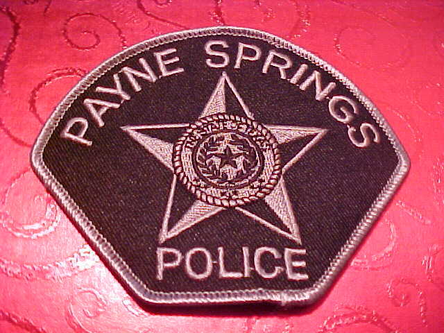 PAYNE SPRINGS TEXAS POLICE PATCH SHOULDER SIZE UNUSED **********************