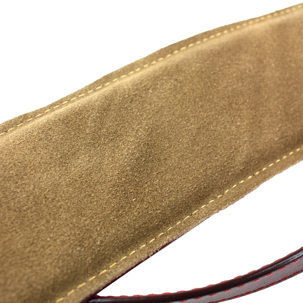 Walker & Williams C-19-BRD Bourbon Red Premium Strap w/Deluxe Suede Padded Back