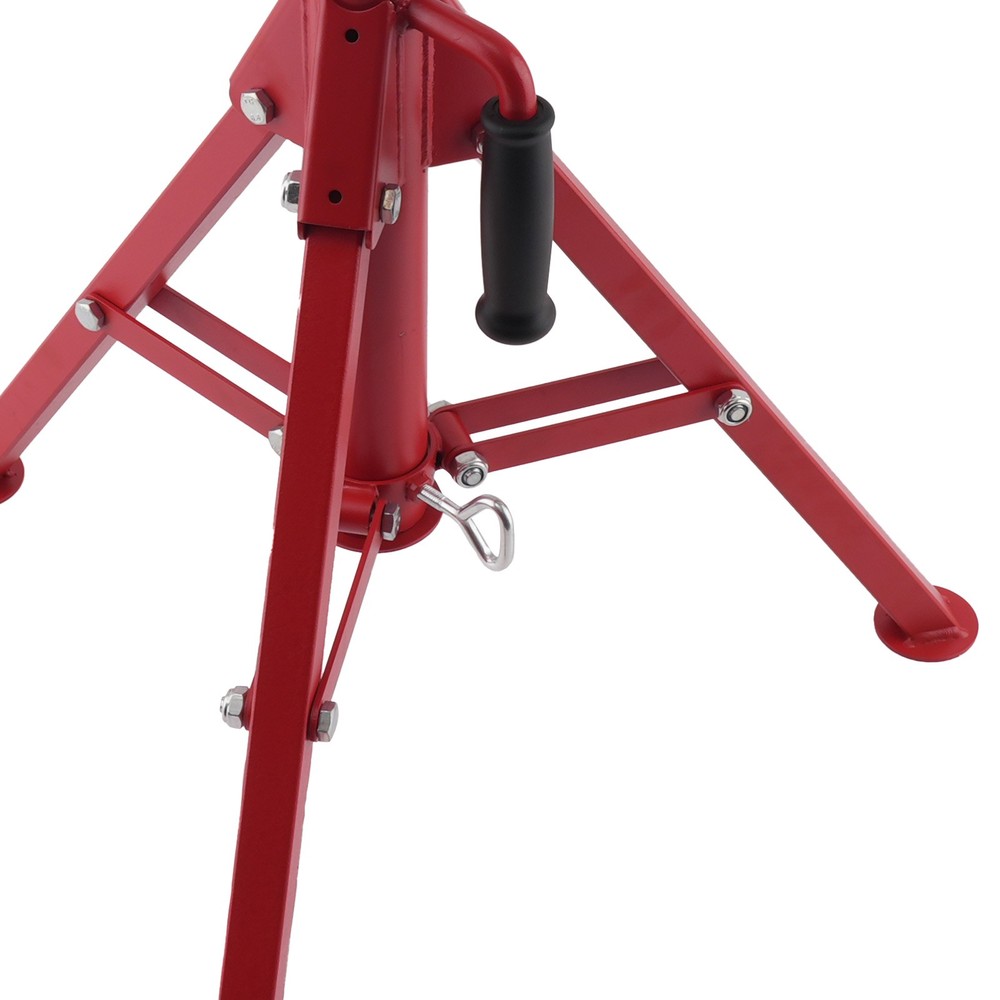 Adjustable Pipe Jack Stand V-Head Tripod Steel 28-52in 2500lbs Support