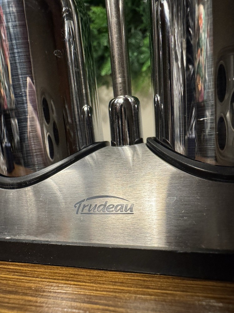 Trudeau Stainless Steel Salt & Pepper Mill Set