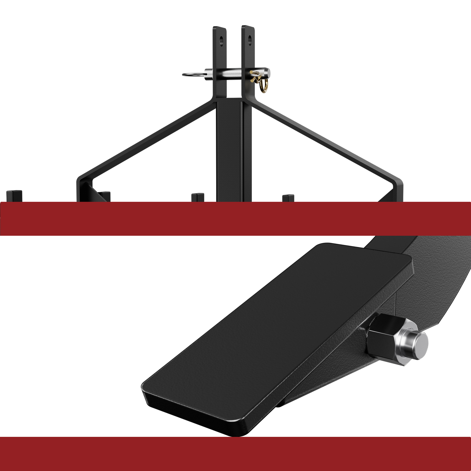 Detachable Scarifier Cultivator W/ 6 Shank & Mount Brackets for CAT-0 & Cat 1