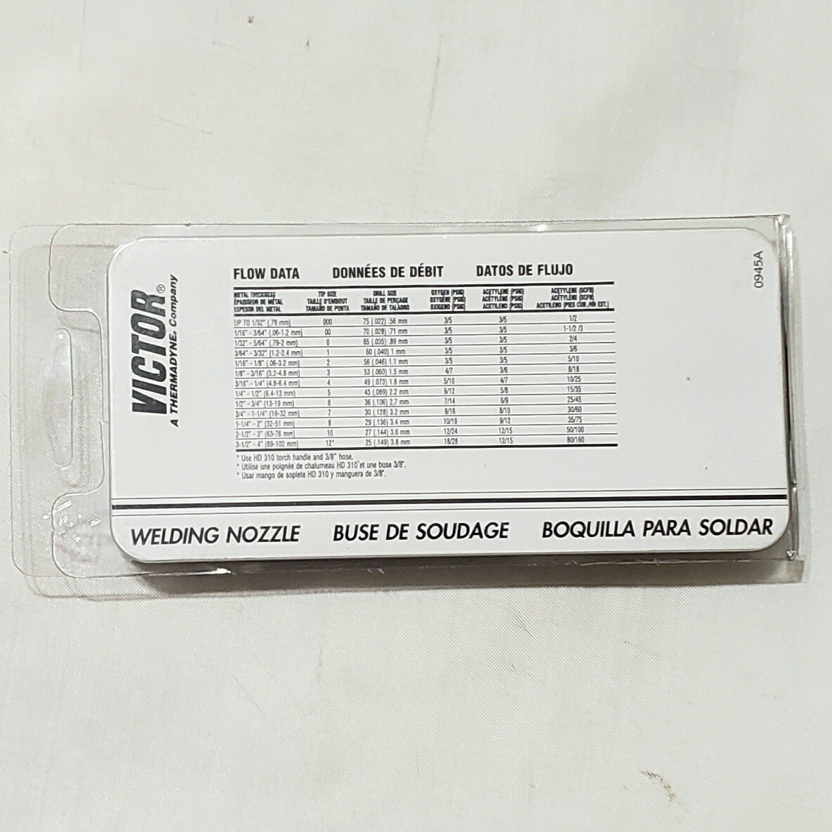 Victor 1-W-J Welding Brazing Torch Tip J28 J27 J100C SKH-7A 71 0387-0041