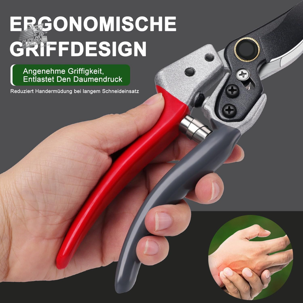 2 Shears Scissors, Professional Garden Scissors, Steel Sharp Blade SK
